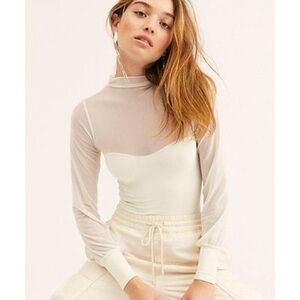 Free People Light Up Layering Top - Ivory